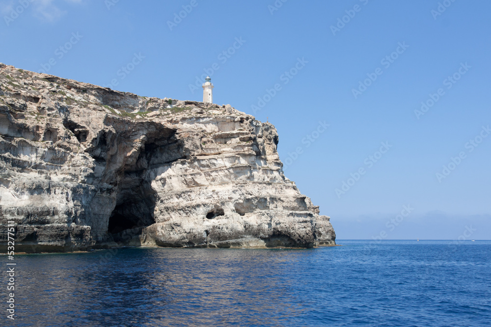Lampedusa island, the souther italian island in the mediterranea