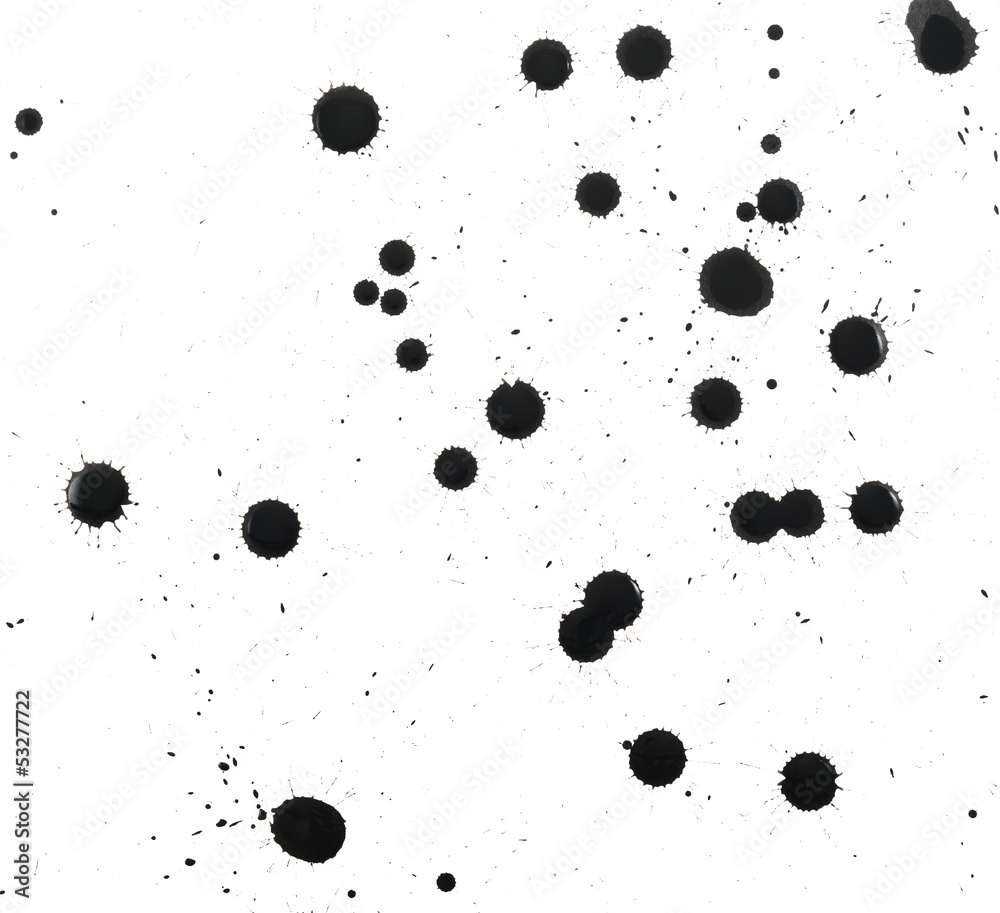 Black ink spot stain composition Black ink spot stain composition