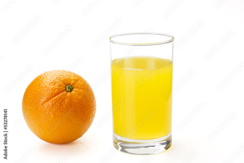 Glass of Orange Juice on white background with clipping path Glass of Orange Juice on white background with clipping path
