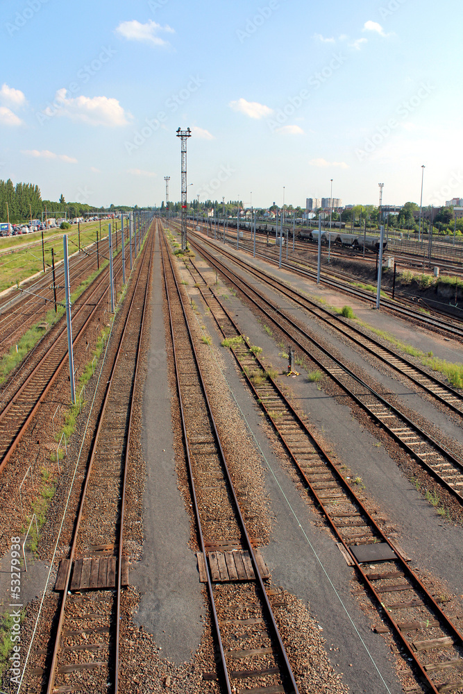 Obraz premium voies ferrées