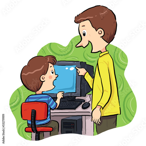 Computer Learning. learning how to operating computer.
