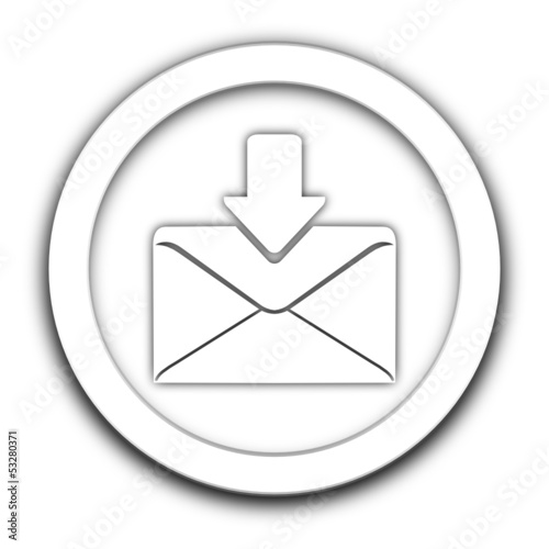 boite de réception sur vignette blanche