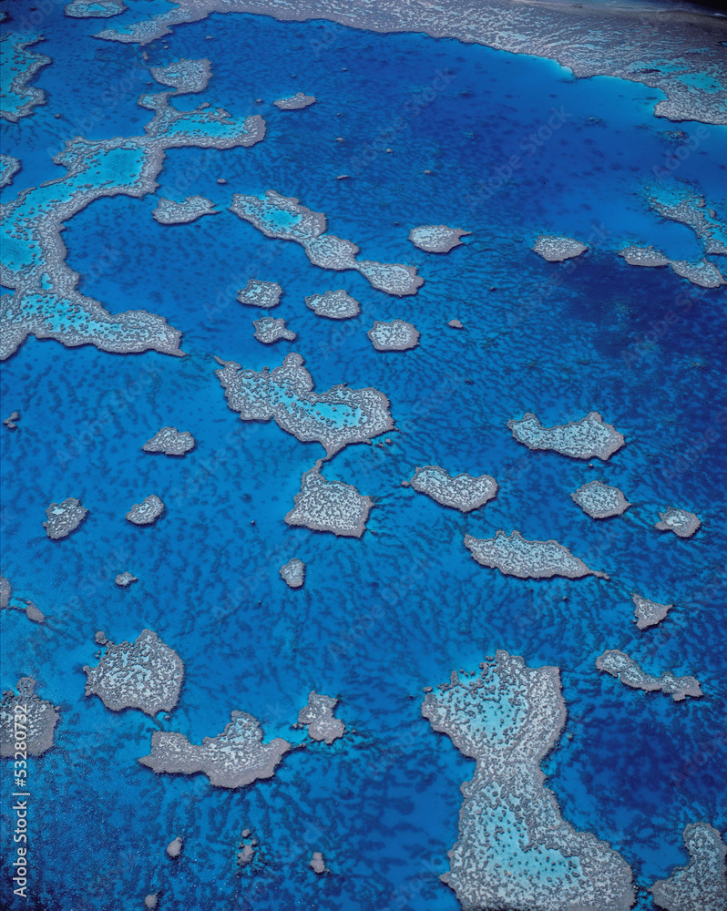Naklejka premium Queensland Great Barrier Reef aerial Hardy reef.