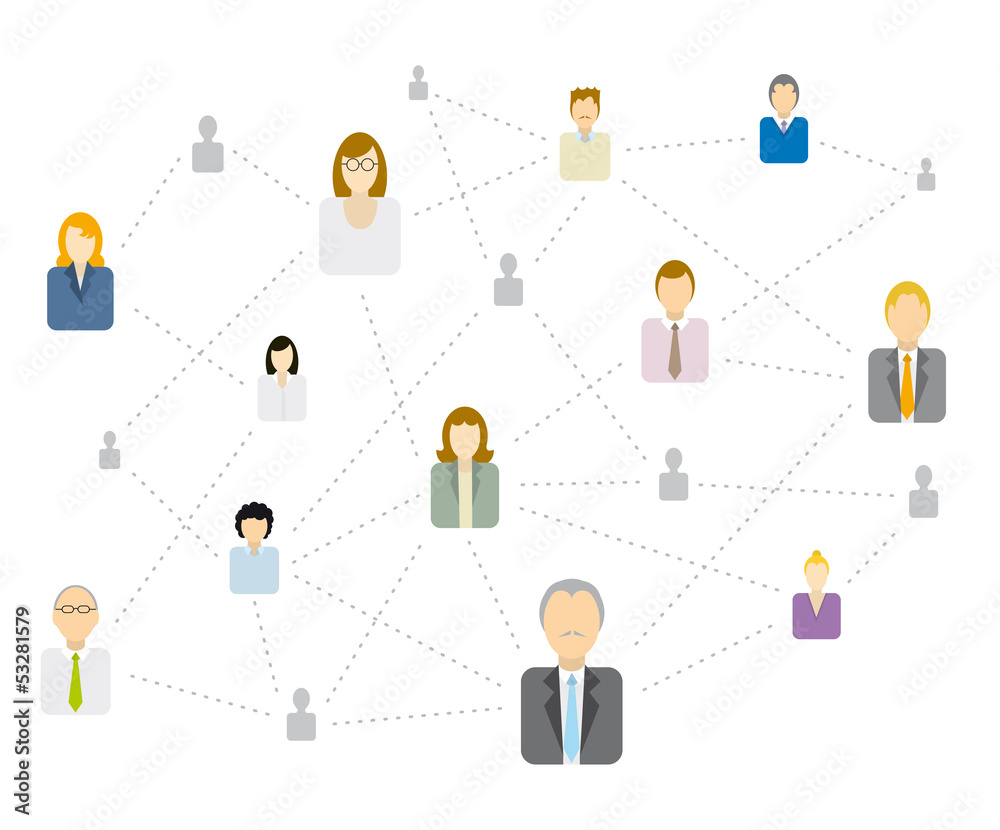 Complex Social network/ Business connecting Complex Social network/ Business connecting