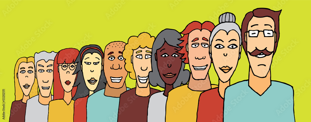 Fototapeta premium Teamwork diversity / Ethnic variation group