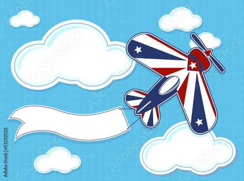 funny acrobatic airplane cartoon
