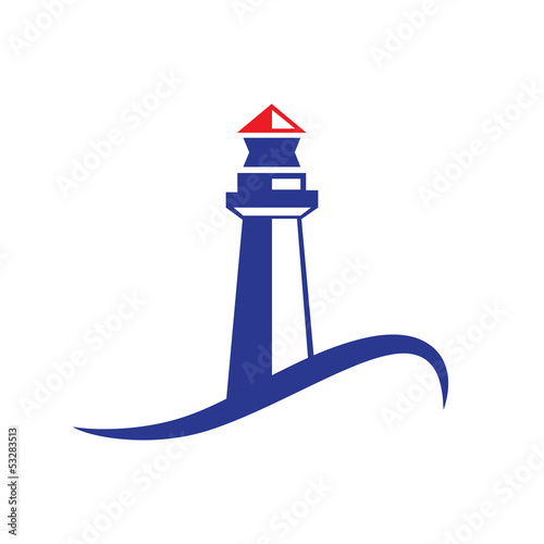 Vector logo lighthouse