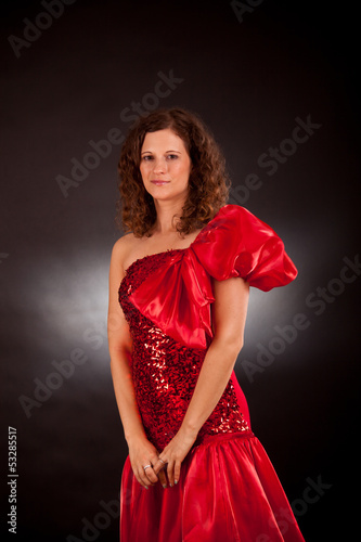 Beautiful cancan woman