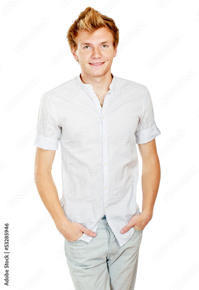 Portrait of happy casual young man standing Portrait of happy casual young man standing