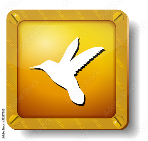 golden colibri icon