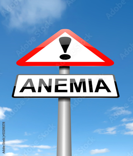 Anemia concept.