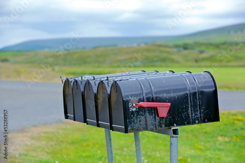 Fototapeta Naklejka Na Ścianę i Meble -  old weathered mailbox