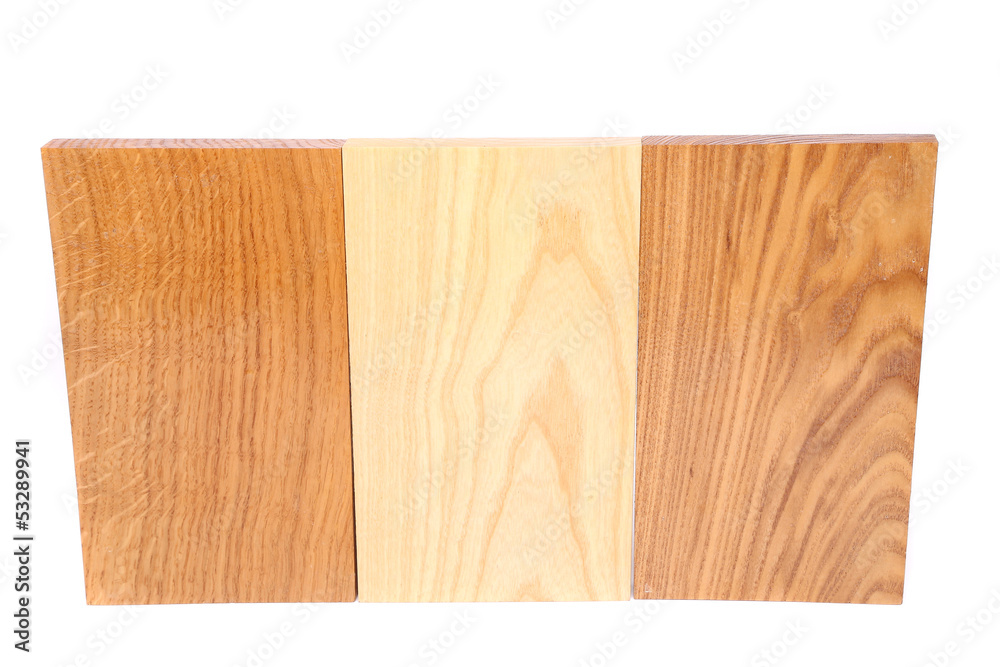 Three wooden plank close-up Three wooden plank close-up