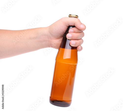 beer bottle hand