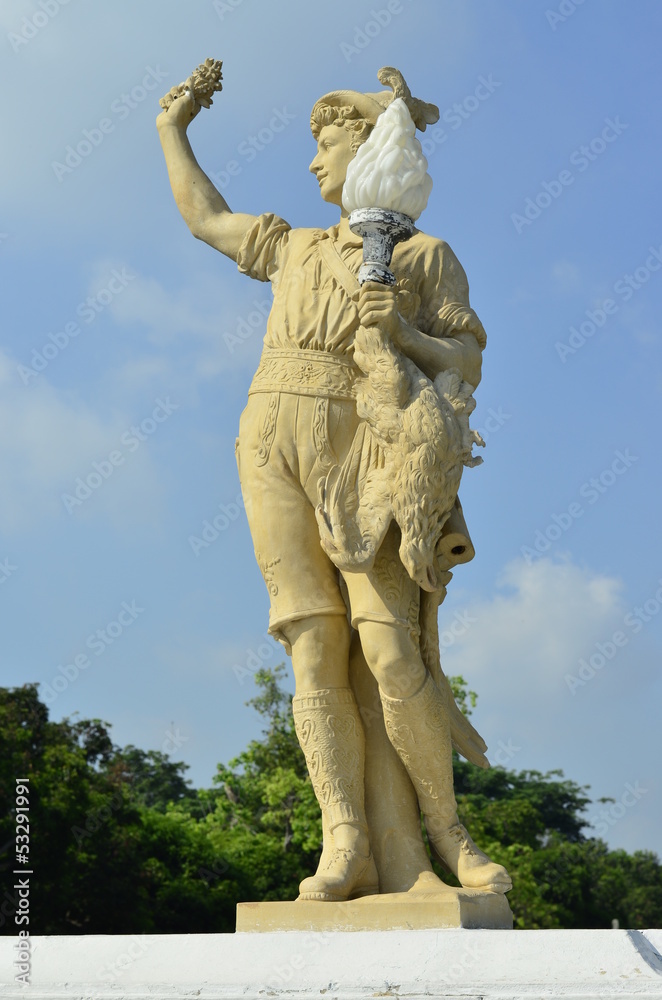 Naklejka premium statue made of marble, Thailand.