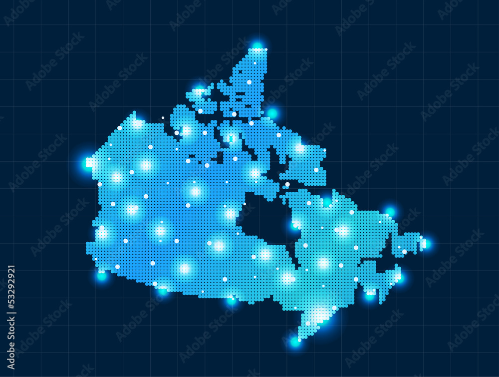 pixel Canada map