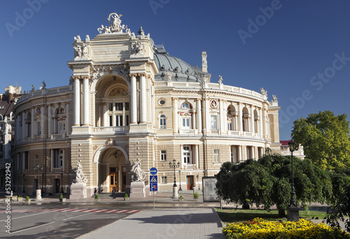 Opera theater in Odessa  Ukraine