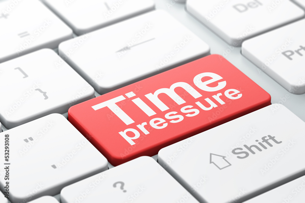 Time Pressure on computer keyboard background Time Pressure on computer keyboard background