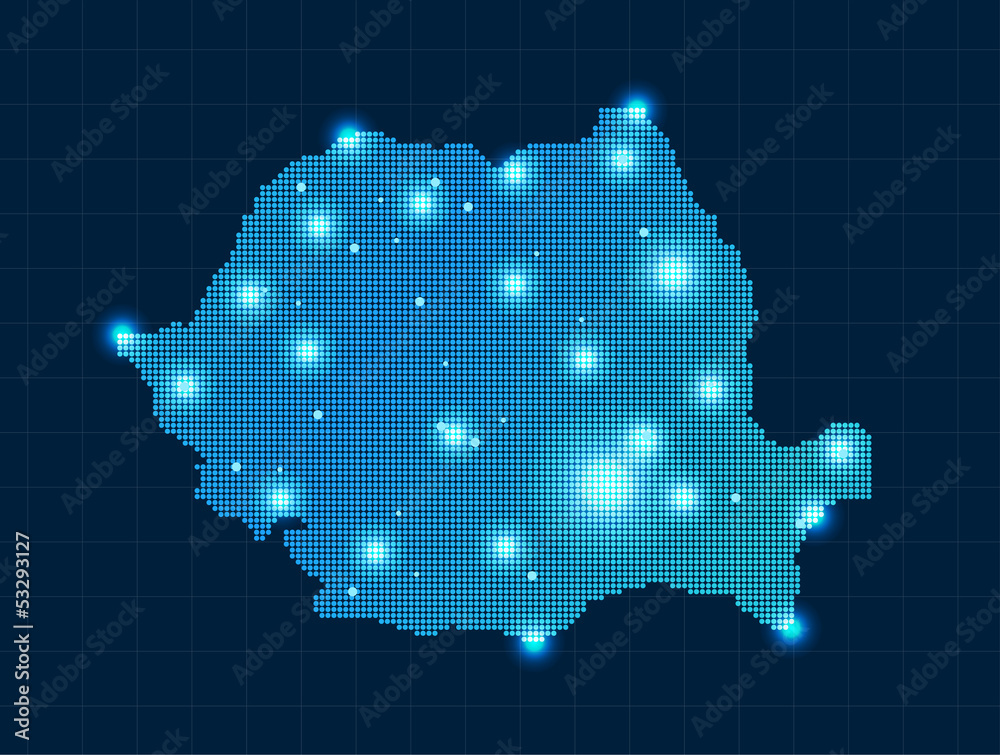 pixel Romania  map