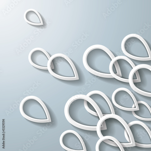 White Drop Rings