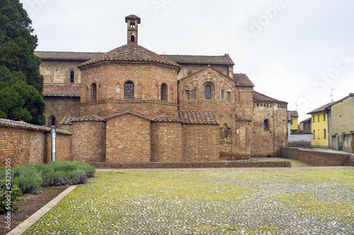 Lomello Battistero di San Giovanni ad Fontes color image  photo