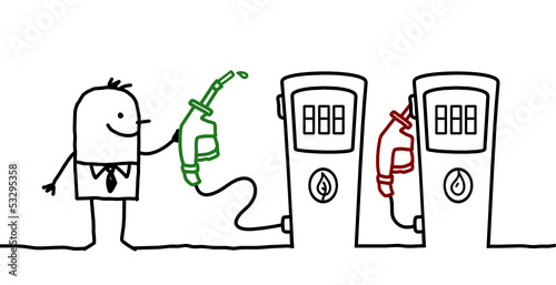 man & bio fuel
