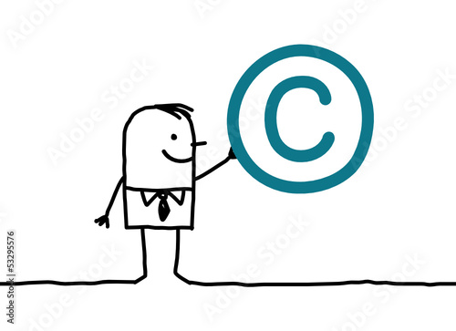man & copyright