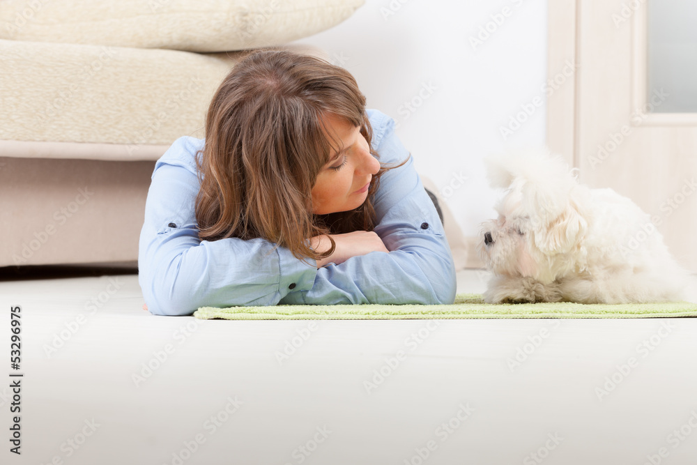 Dog and owner Dog and owner
