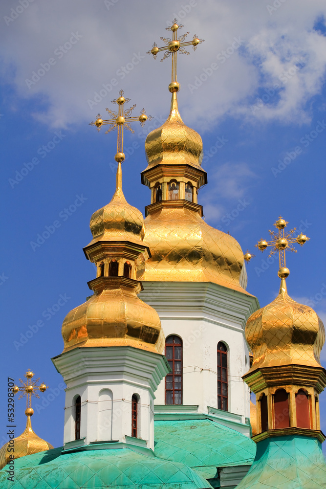 golden domes of Kiev-Pechersk monastery