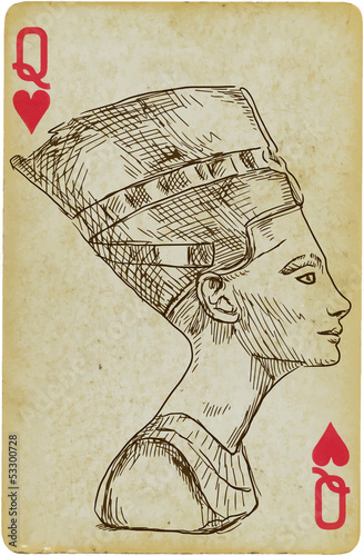 Portrait of Nefertiti - Ancient Egyptian Queen