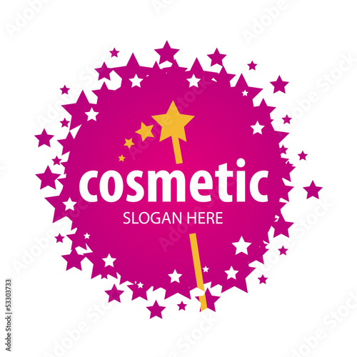 vector red logo of the stars for cosmetics