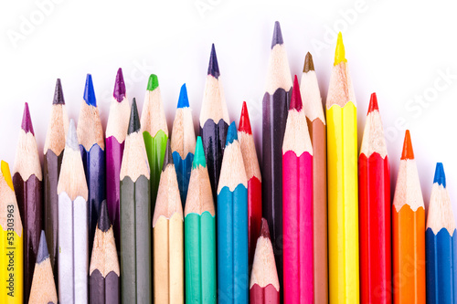Colour pencils isolated