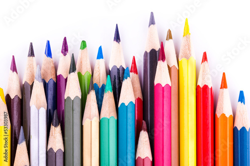 Colour pencils isolated
