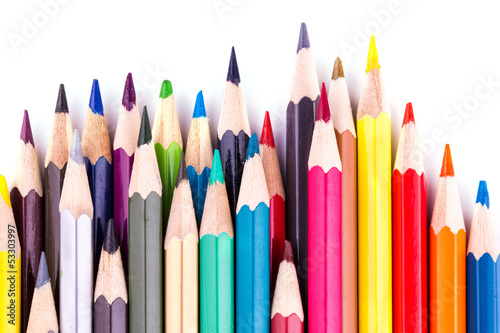 Colour pencils isolated