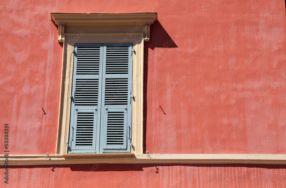 shutter window , Nice, Cote d'azur, France.