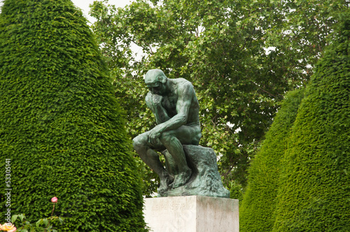 Canvas Print le penseur de Rodin