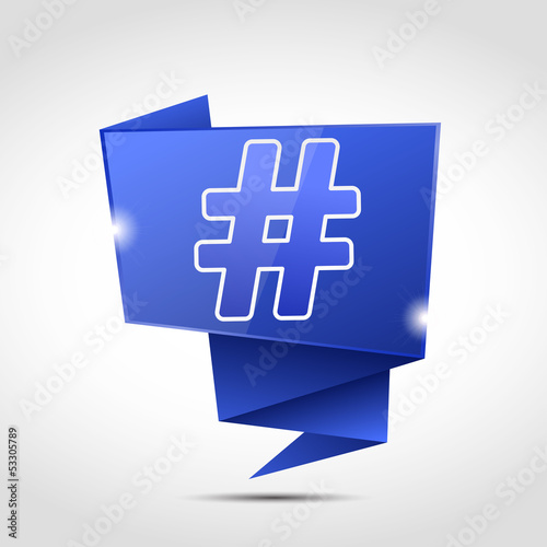 bulle origami cs5 : hashtag