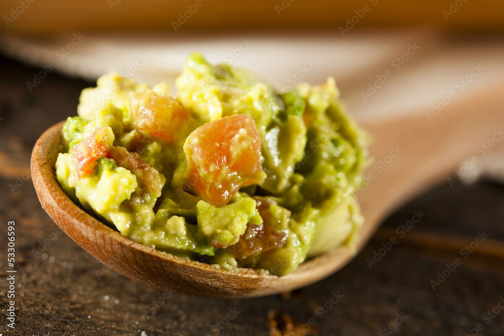 Homemade Organic Guacamole and Tortilla Chips Homemade Organic Guacamole and Tortilla Chips