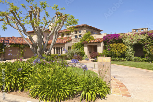 Colorful residence in Point Loma california.