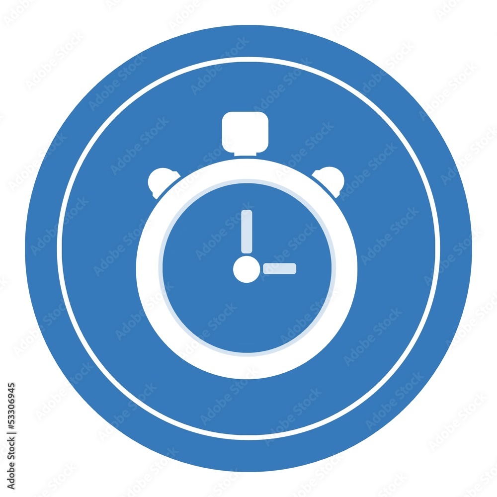 Chronomètre dans un panneau rond Chronomètre dans un panneau rond