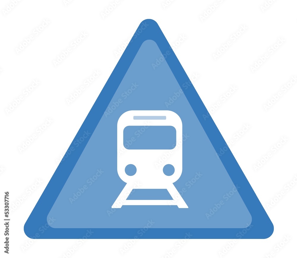 Métro dans un panneau triangle Métro dans un panneau triangle