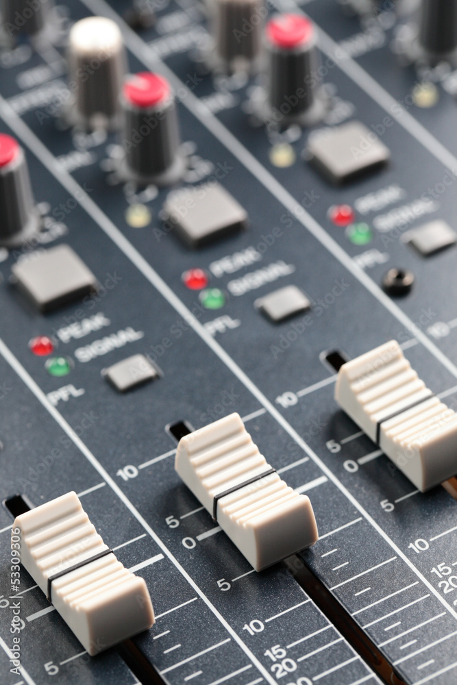 Audio Mixing Board