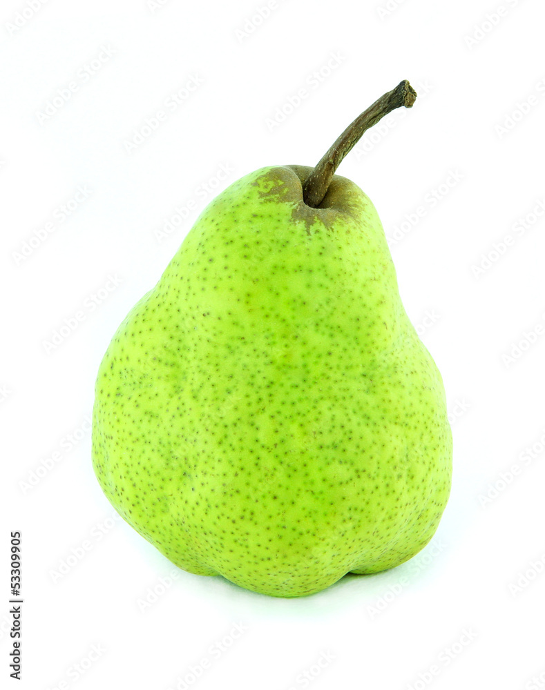 Ripe pear fruit isolated on white background Ripe pear fruit isolated on white background