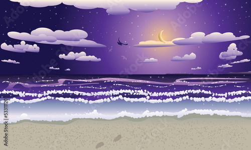 Night beach