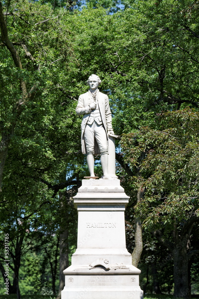Alexander Hamilton (1757–1804), Central Park.