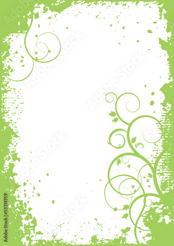 Abstract plants - vector background, banner