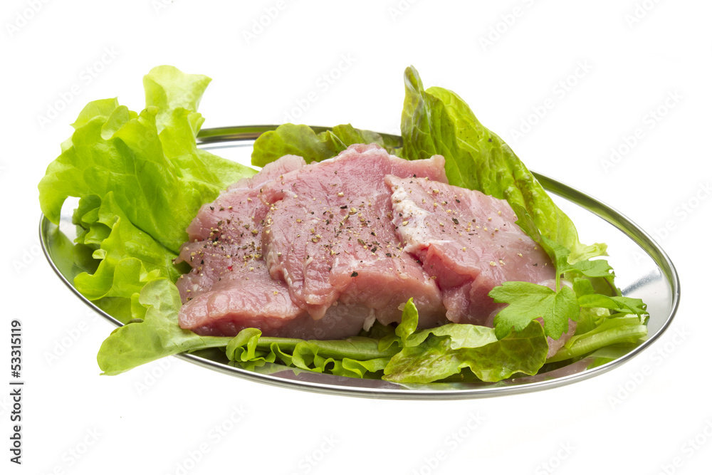 Fototapeta premium Raw pork meat