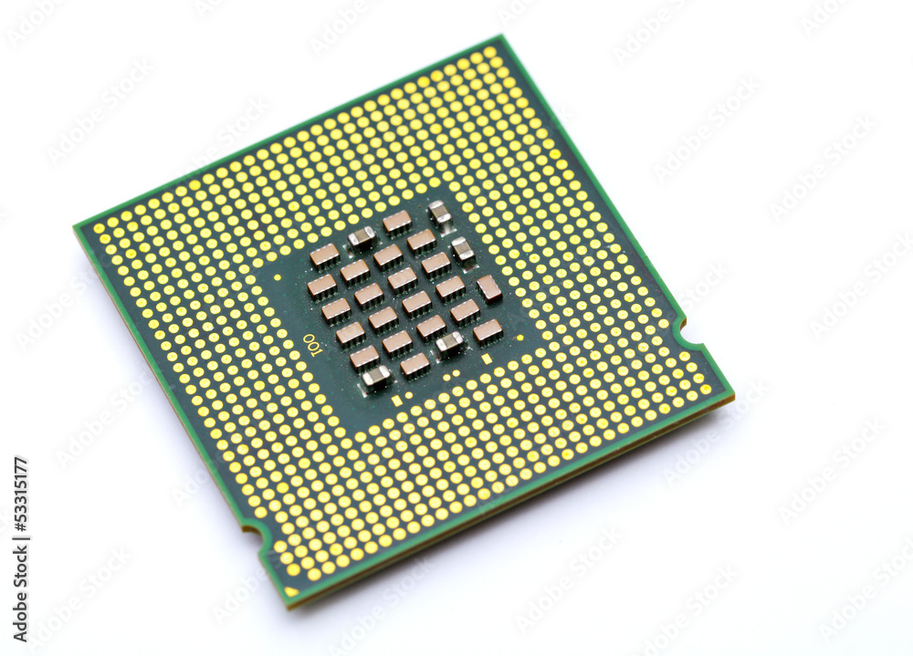 CPU isolated on white background CPU isolated on white background