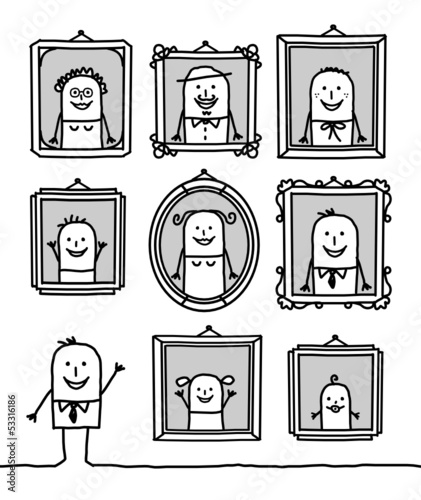 man & family portraits
