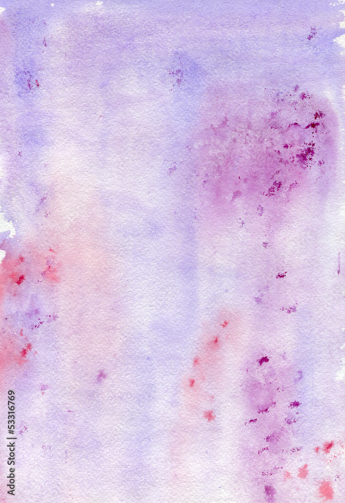 Watercolor violet hand painted background Watercolor violet hand painted background